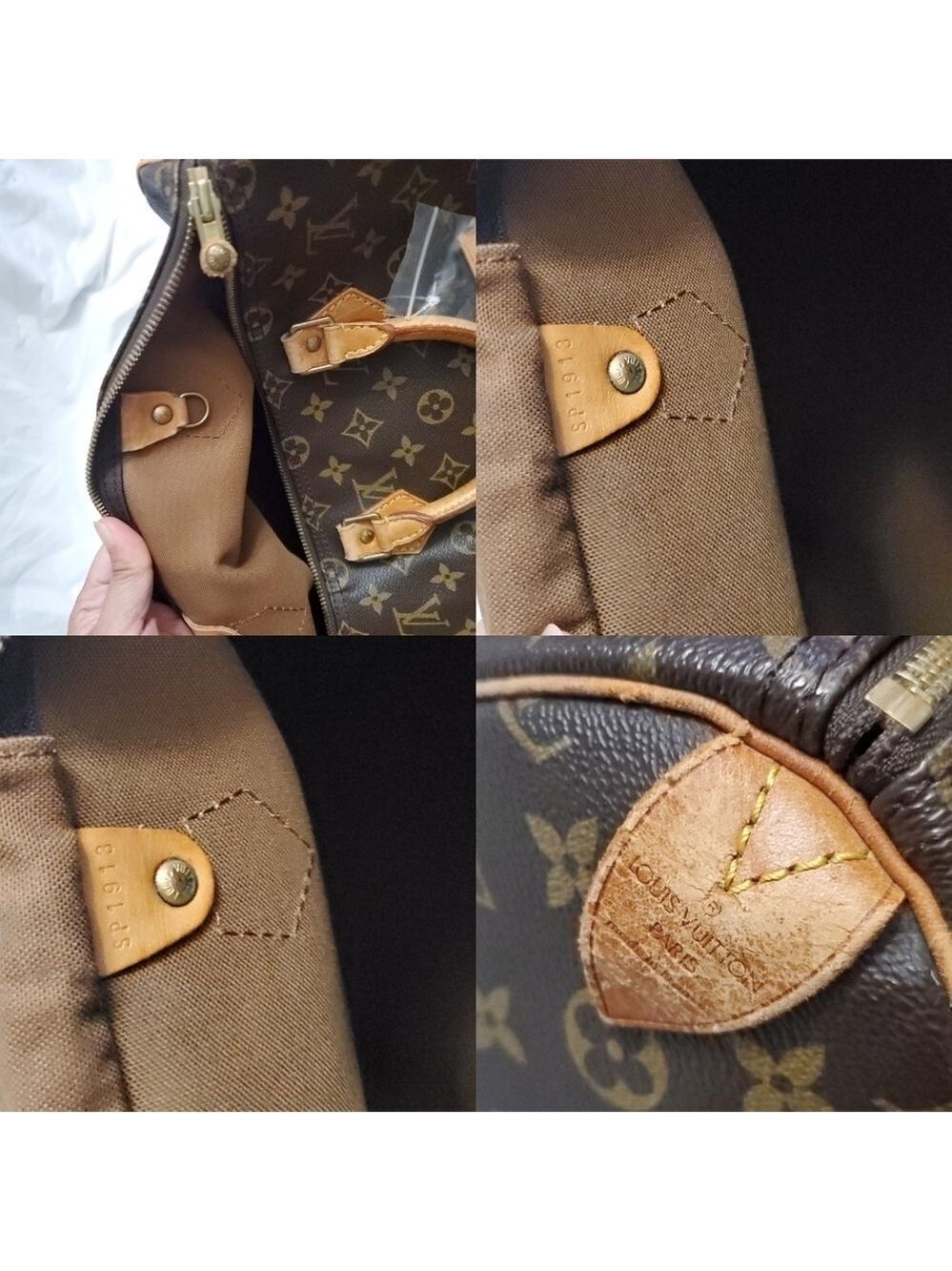 Louis Vuitton Speedy 30 Monogram Vintage Bag France - Picture 13 of 13